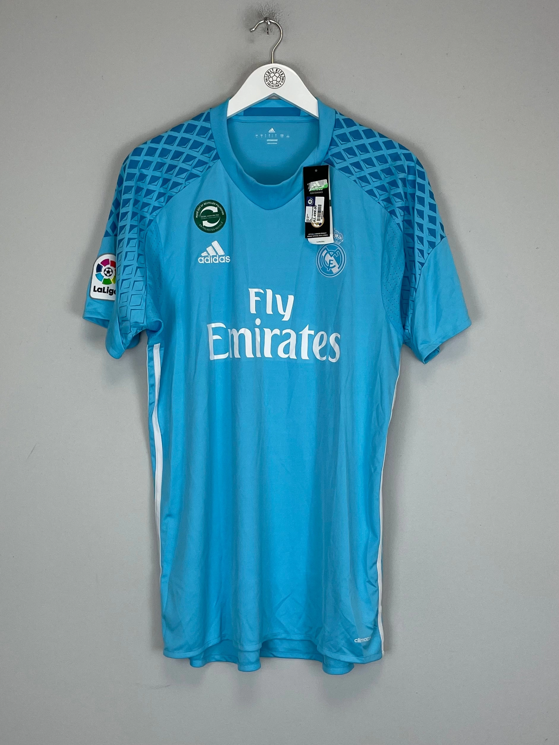 Compression Fit Engineering Elasticized Cuffs 2016/17 REAL MADRID *BNWT* GK SHIRT (L) ADIDAS
