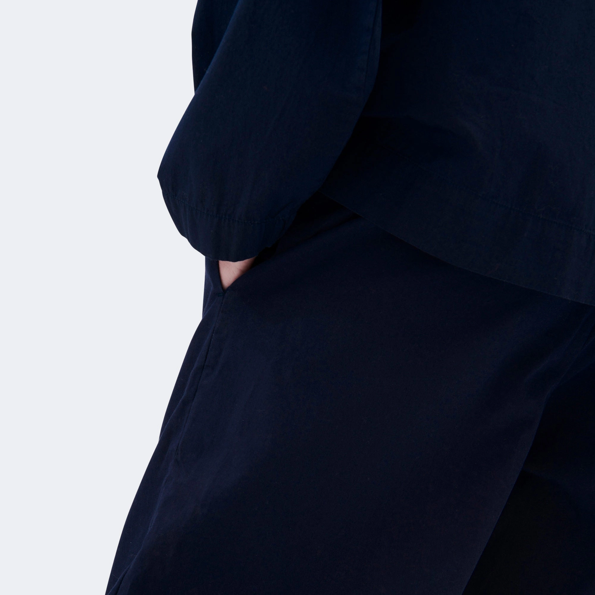 Core Basic Pyjama Pants - True Navy Cotton Poplin