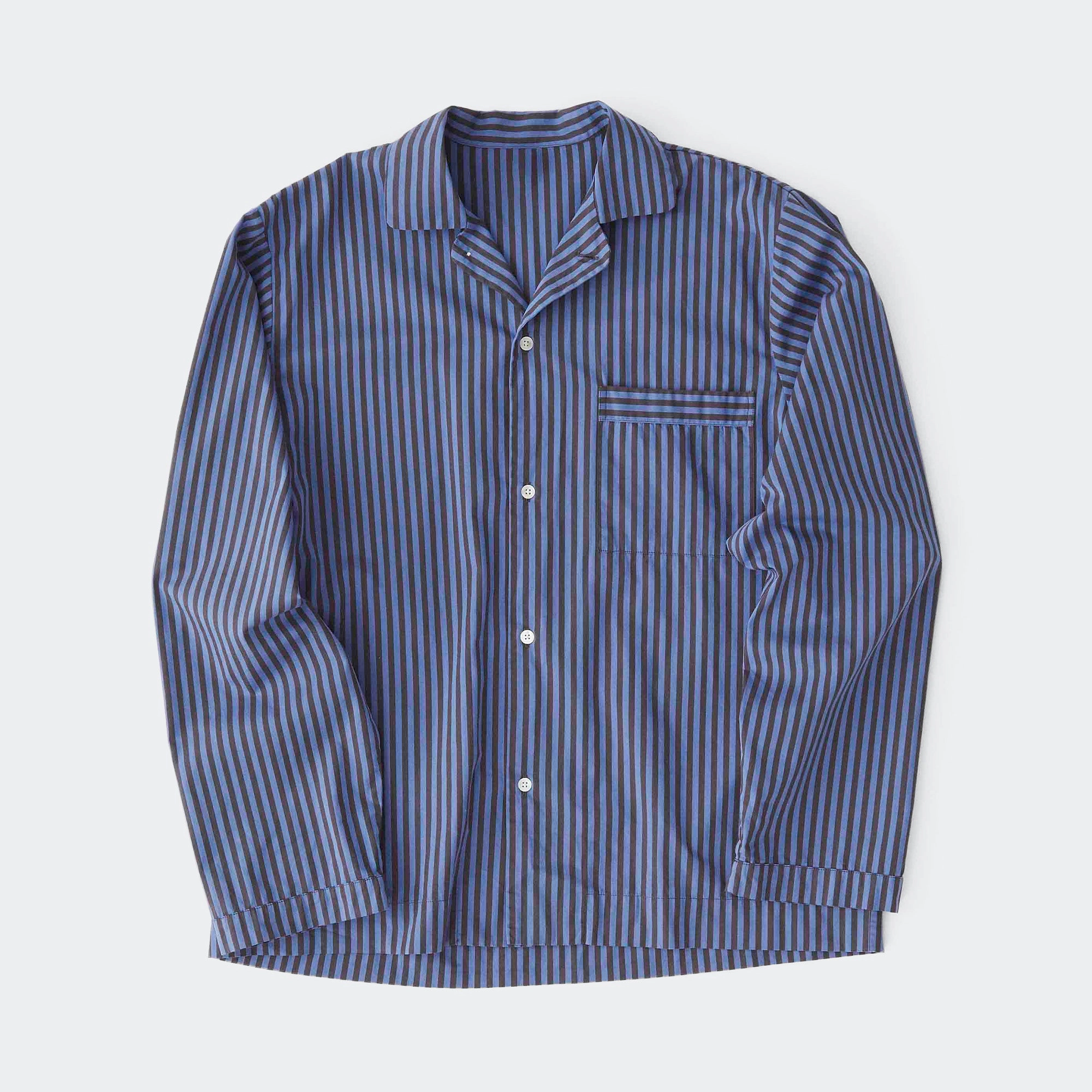 Pyjama Shirt - Verneuil Cotton Poplin Multi Functional Pockets