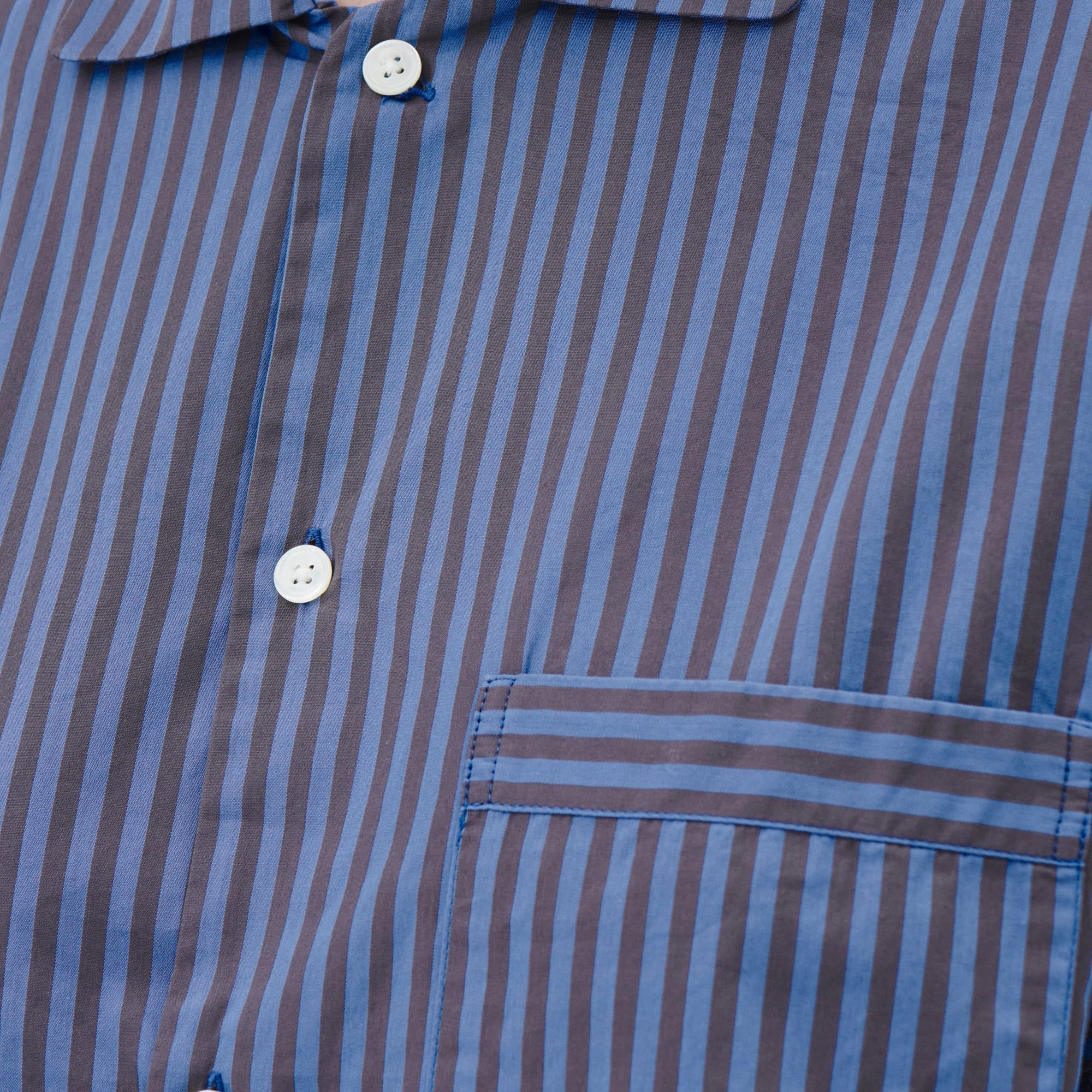 Pyjama Shirt - Verneuil Cotton Poplin Resort Wear Artistic Design