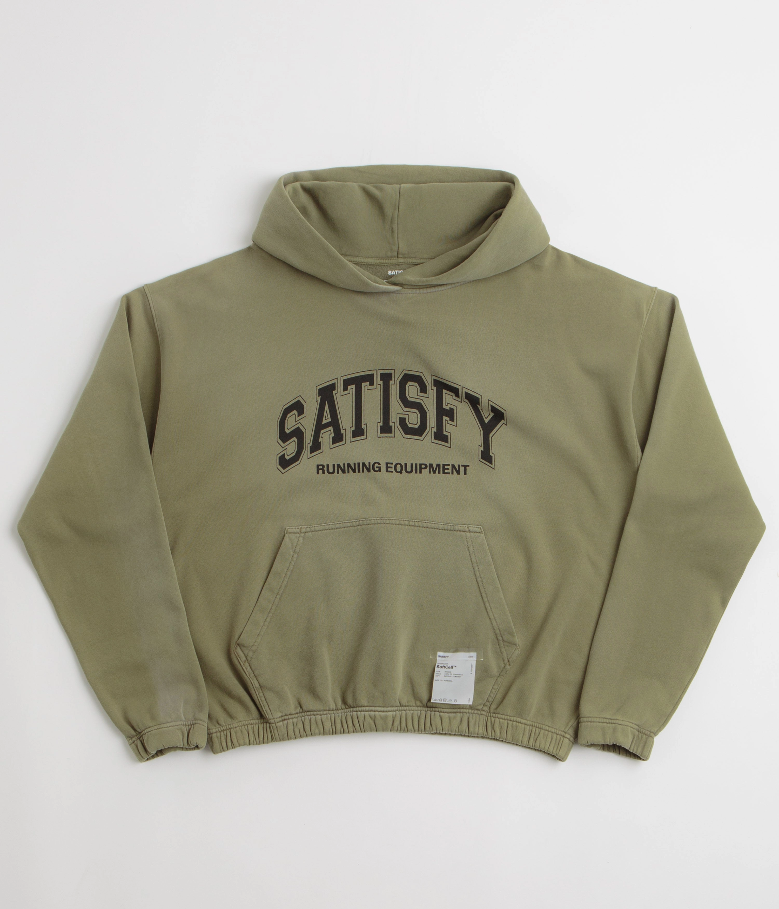 Comfy Apparel youth choice Satisfy SoftCell Hoodie - Sun Bleached Military Olive