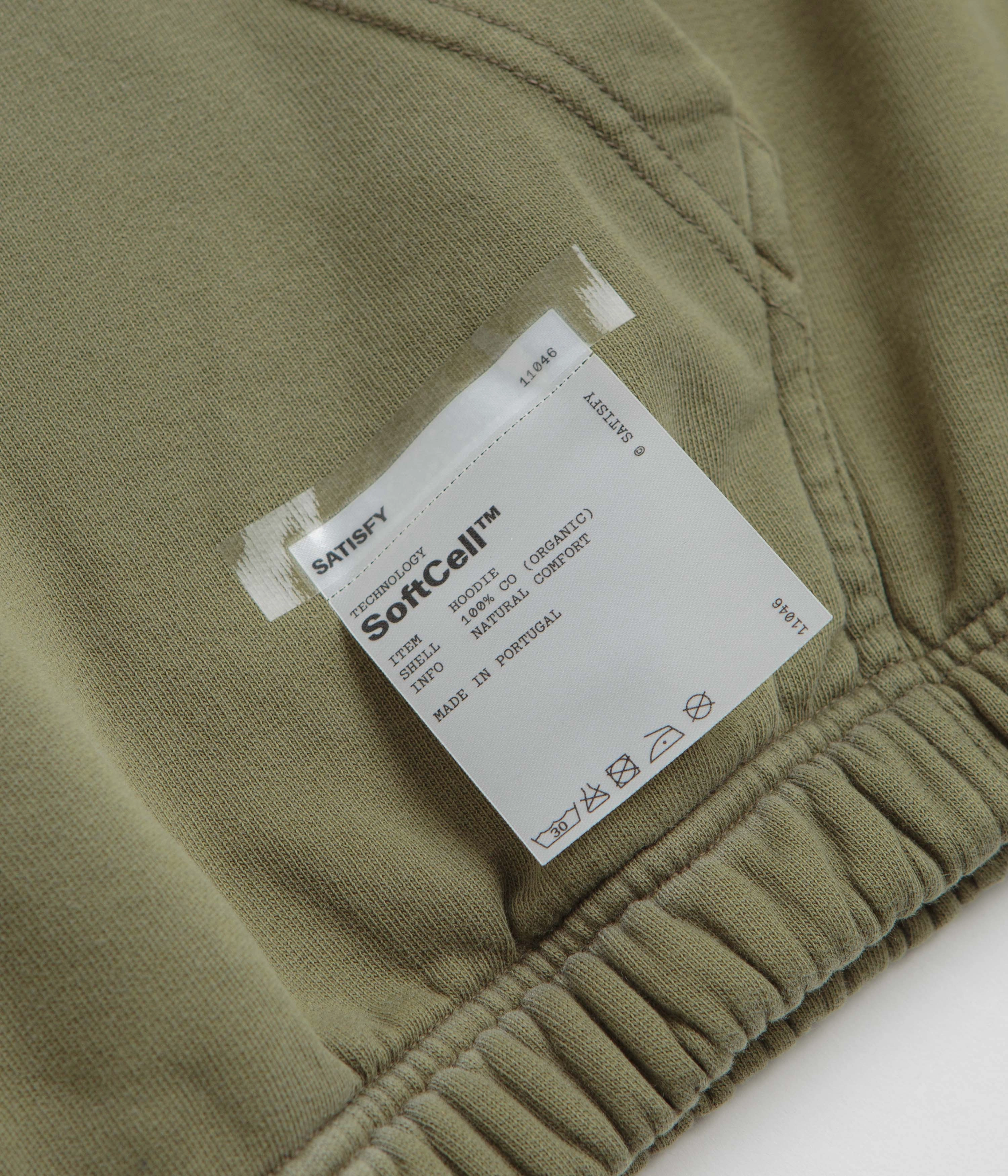 Durable Zippers Cozy Outfit Satisfy SoftCell Hoodie - Sun Bleached Military Olive