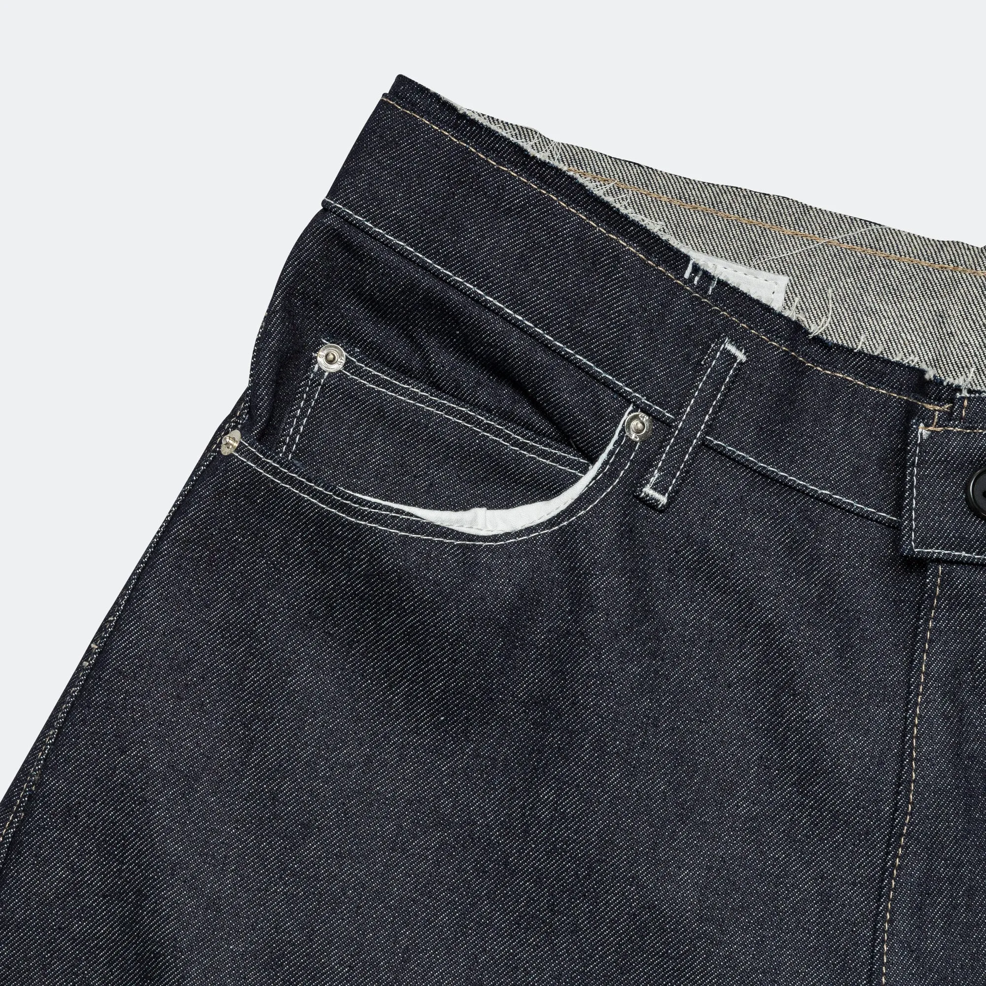 Jeans - Raw Denim Navy Reliable Layer Essential Wear