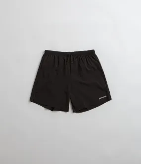 Patagonia Trailfarer 6" Shorts - Black Anti Slip Grip Technology