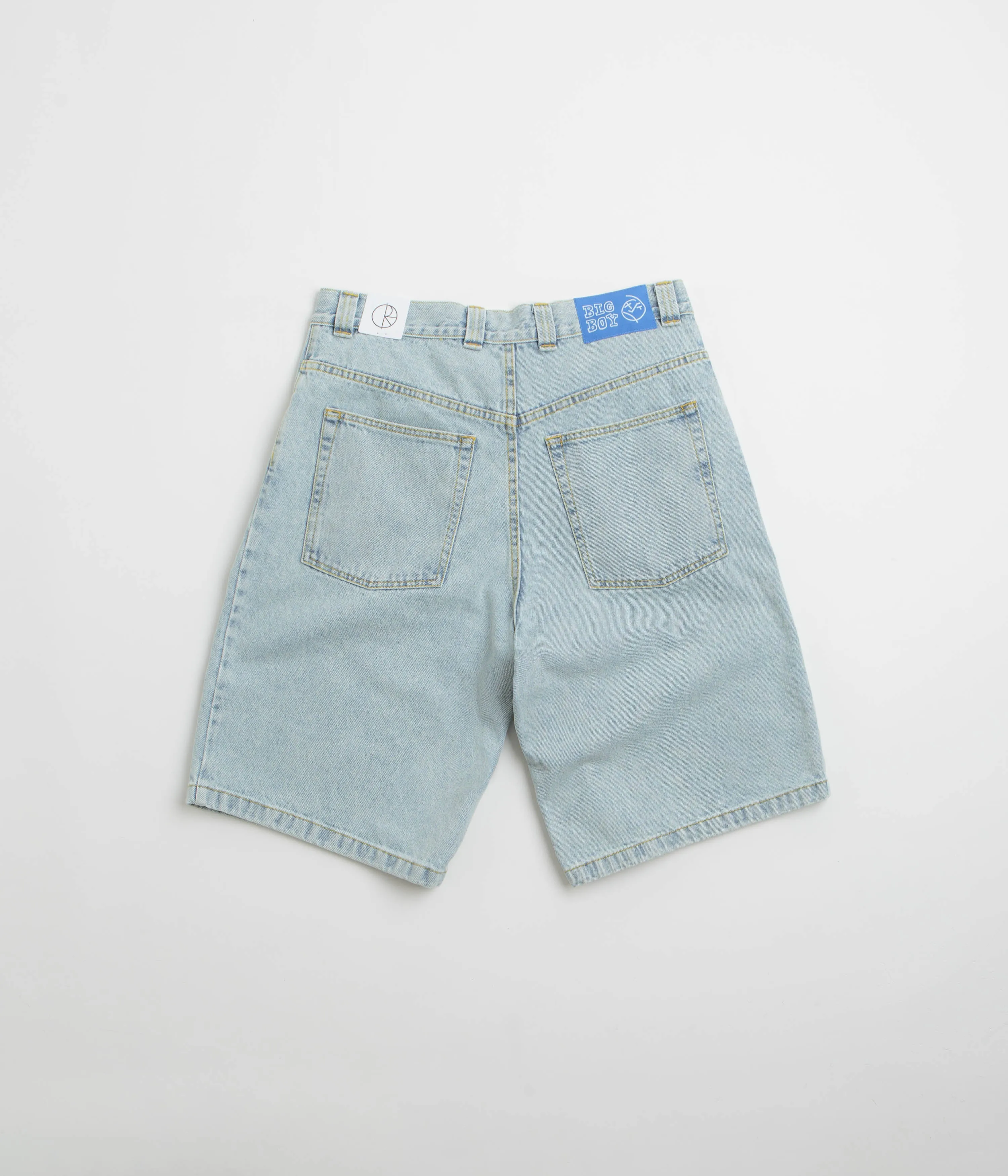 Polar Big Boy Shorts - Light Blue Reflective accents surfing attire