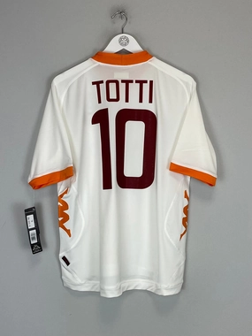 2011/12 ROMA TOTTI #10 *BNWT* AWAY SHIRT (XL) KAPPA Non Chafe Seams Smooth Texture