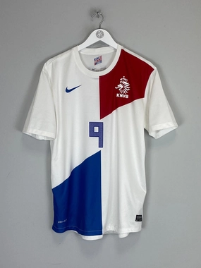 2013/14 NETHERLANDS V.PERSIE #9 AWAY SHIRT (L) NIKE Odor Control Yarn