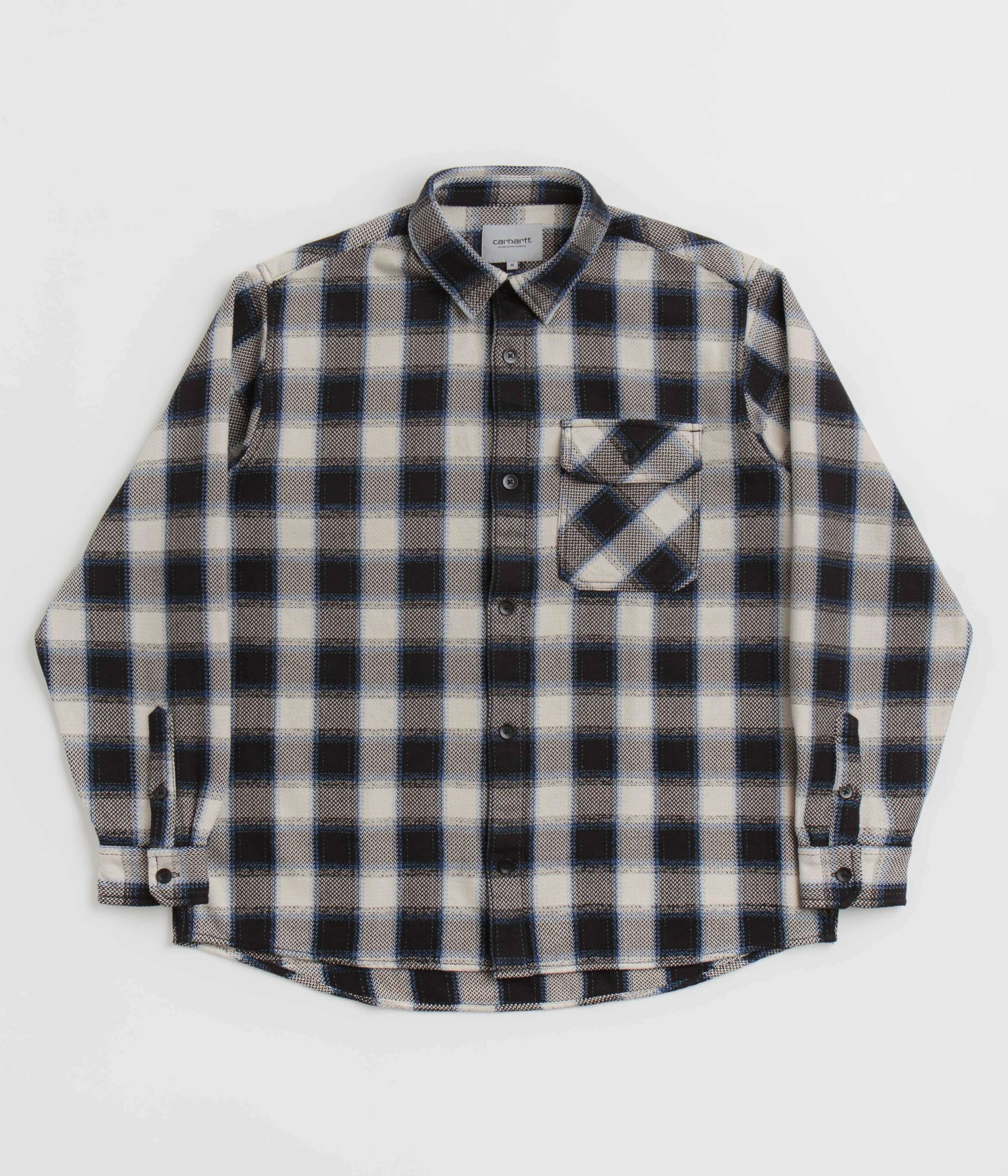Wedding guest Layering Essential Carhartt Witten Shirt - Witten Check / Natural