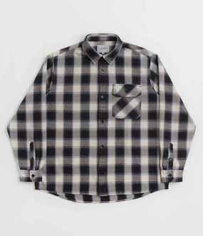 Wedding guest Layering Essential Carhartt Witten Shirt - Witten Check / Natural
