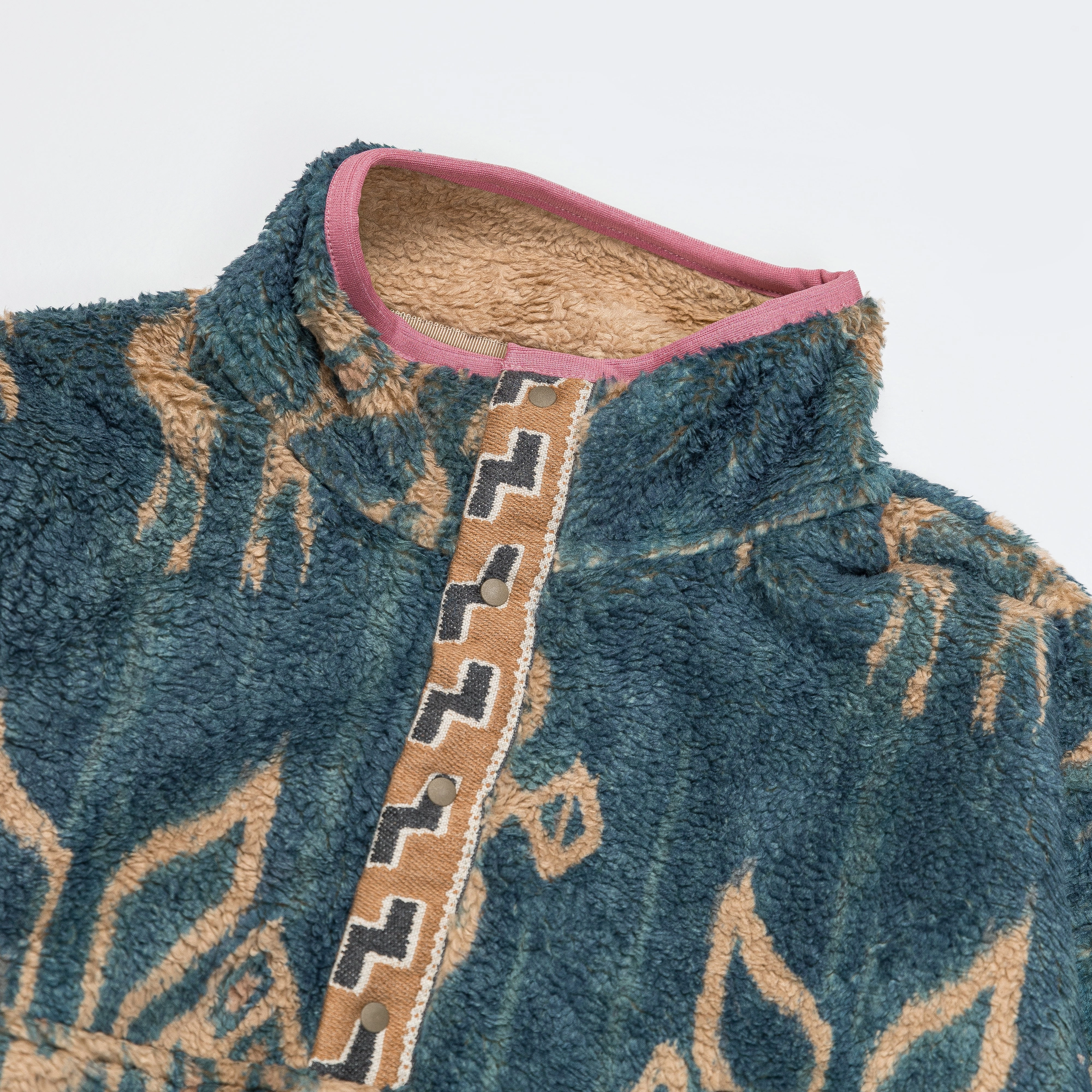 QuickDryMaterial JAVA KASURI Fleece Pullover - Navy