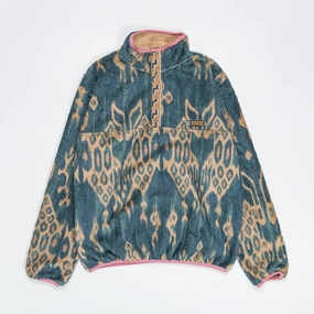 Flexible Hood Design Essential Casual Look JAVA KASURI Fleece Pullover - Navy