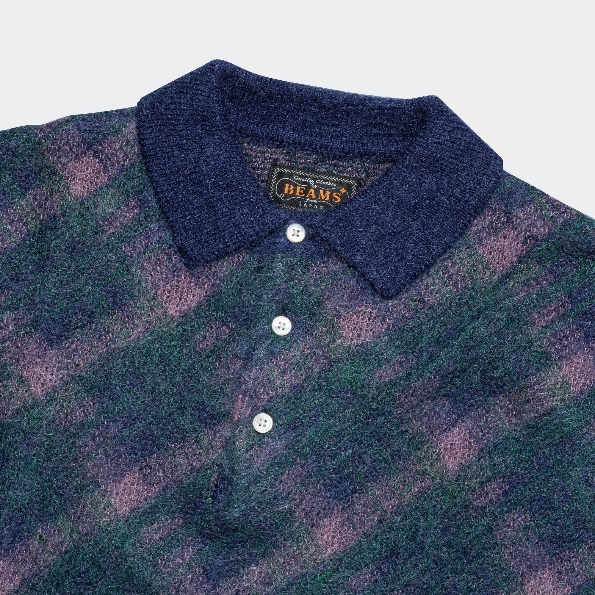 Soft Touch Fabric Graduation Attire Knit Polo Stripe - Navy