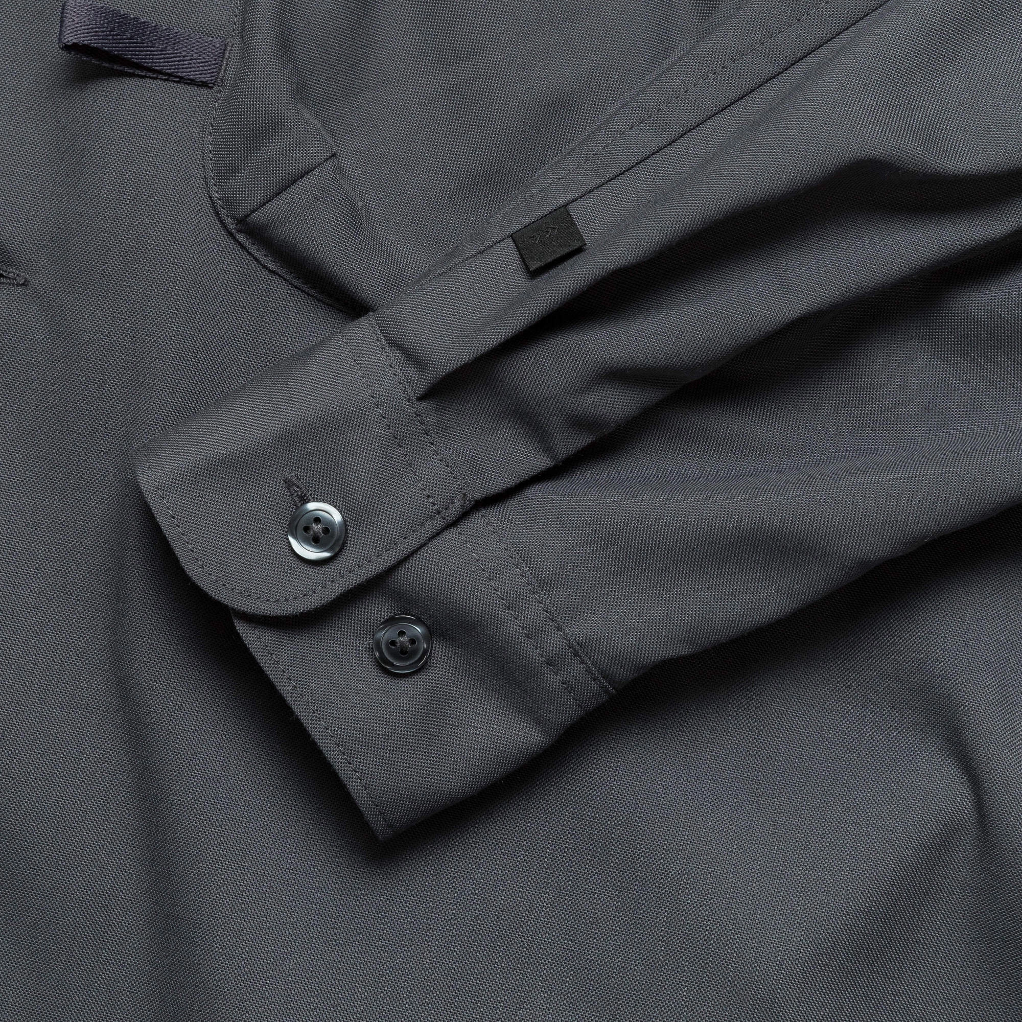 Edgy style Tech Sports Open Collarshirt LS - Charcoal