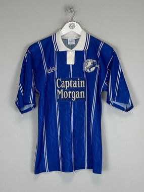 1993/94 MILLWALL BEARD #2 HOME SHIRT (S) BUKTA Yarn Dye Technique