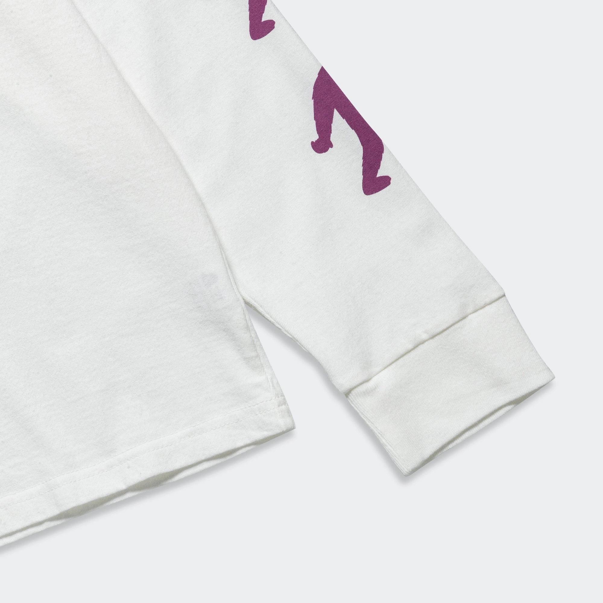 Soft and Flexible Fuji Records Bigfoot Logo LS Tee x Tacoma - White