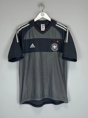 2002/04 GERMANY AWAY SHIRT (M) ADIDAS Fitted Look Adjustable Hem Drawstring