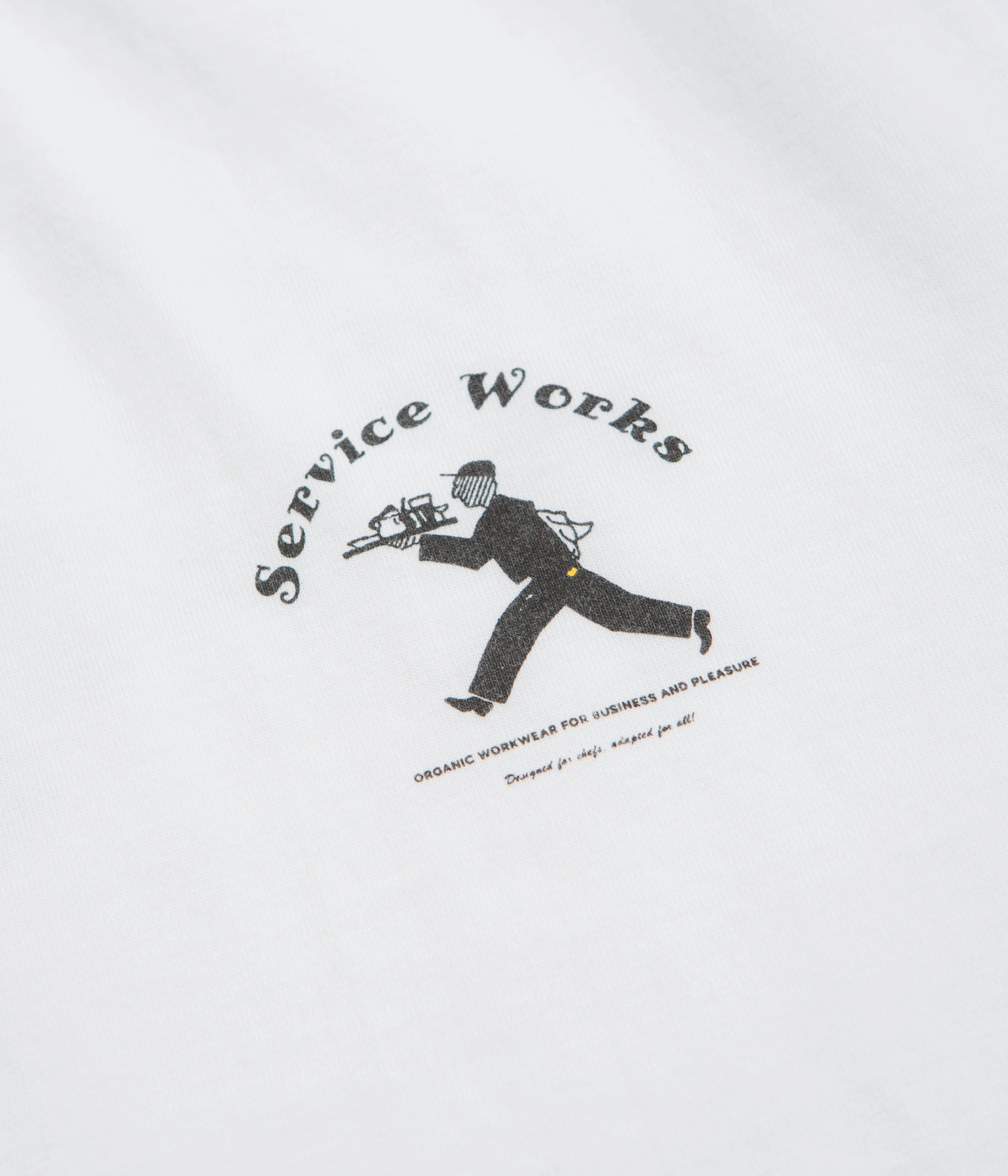 Service Works Waiter T-Shirt - White Eco Friendly Material