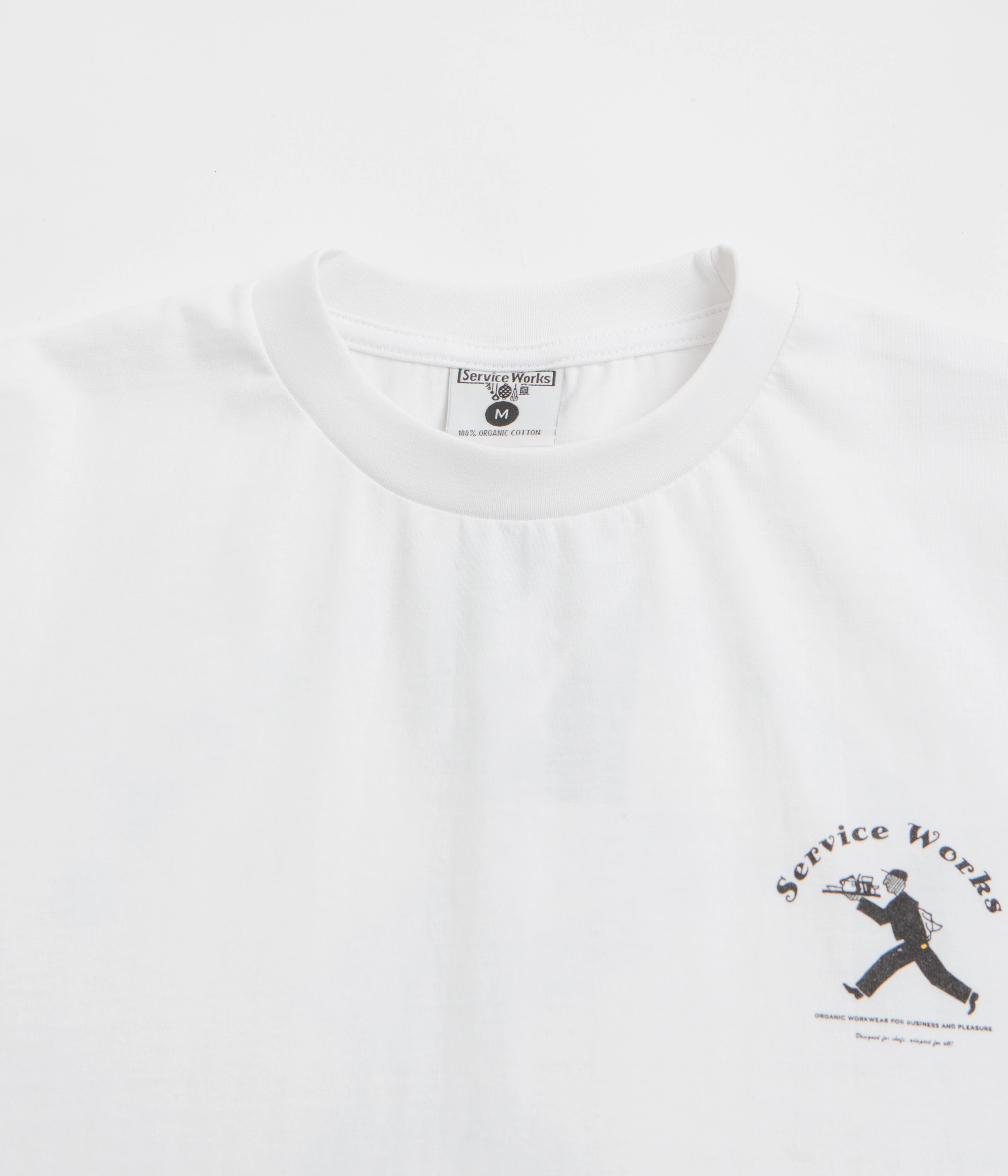 Anti Odor Technology Service Works Waiter T-Shirt - White