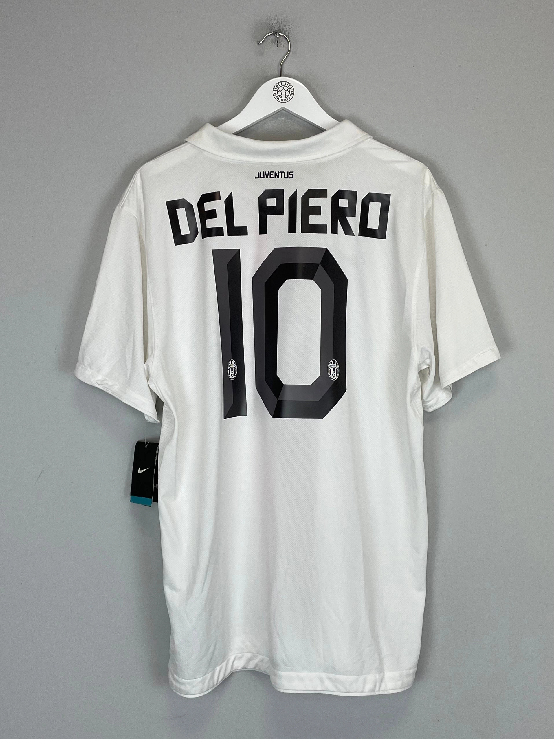 Stretch Fit Fabric 2010/12 JUVENTUS DEL PIERO #10 *BNWT* AWAY SHIRT (XL) NIKE