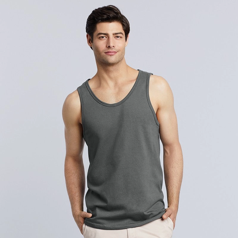 Softstyle Adult Tank Top | BLACK Workout Essential Low Bulk Design