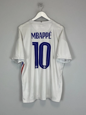 2020/21 FRANCE MBAPPE #10 AWAY SHIRT (XL) NIKE Non Chafing Stitch System Wrinkle Resistant Finish