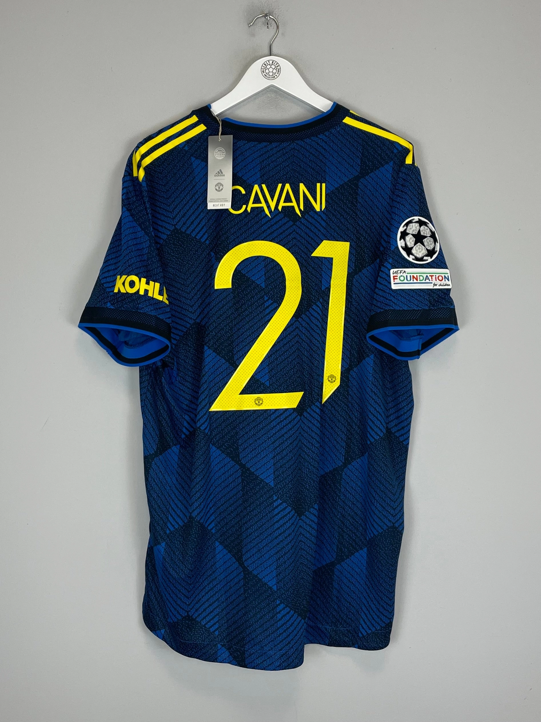 Durable Blend Fabric 2021/22 MANCHESTER UNITED CAVANI #21 *BNWT* AUTHENTIC THIRD SHIRT (XXL) ADIDAS