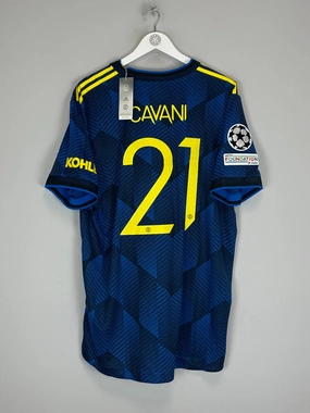 Casual Gear Abrasion Resistant Surface 2021/22 MANCHESTER UNITED CAVANI #21 *BNWT* AUTHENTIC THIRD SHIRT (XXL) ADIDAS