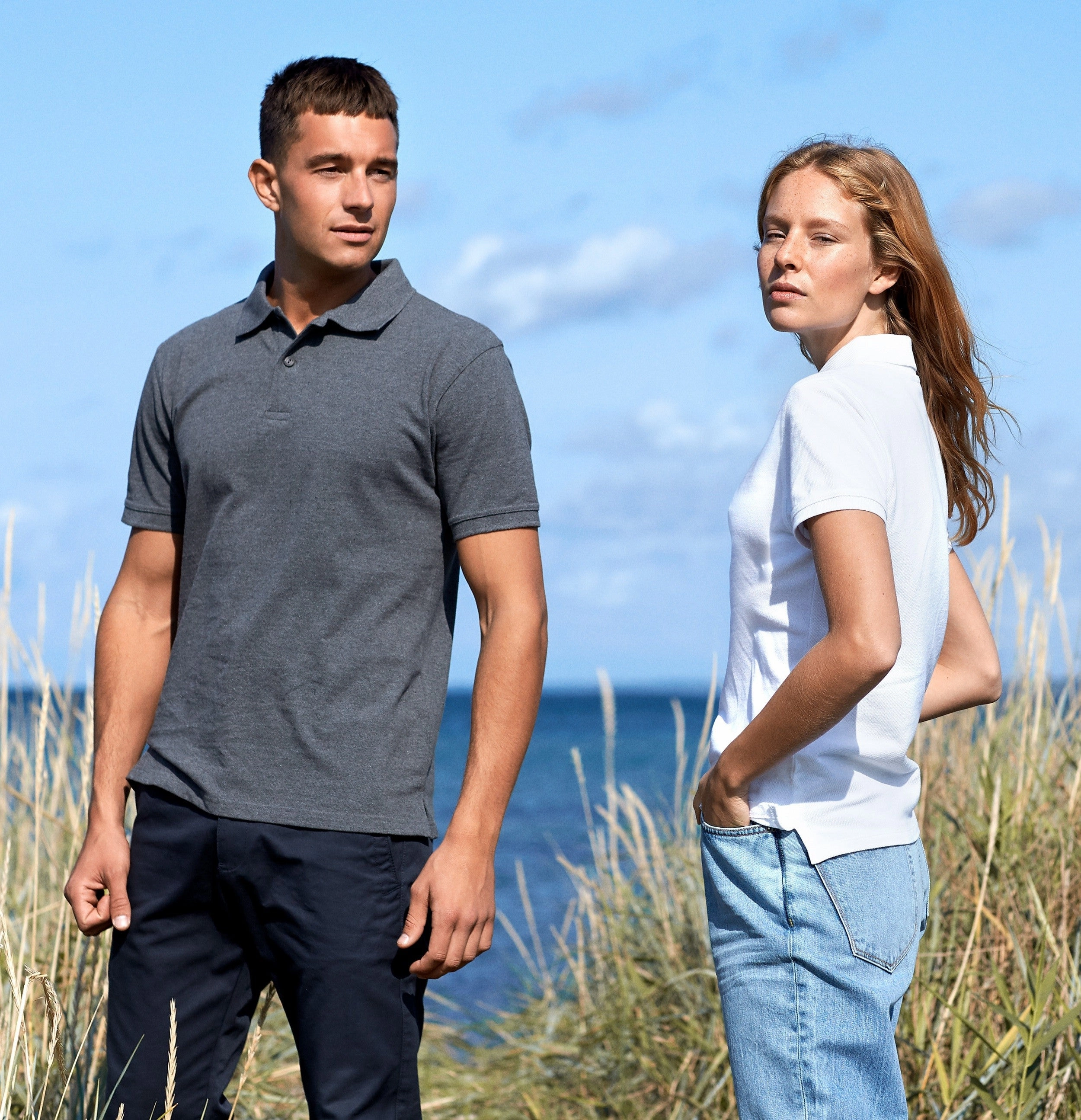 Dimensional Stability Weave Neutral Classic Polo | BLACK