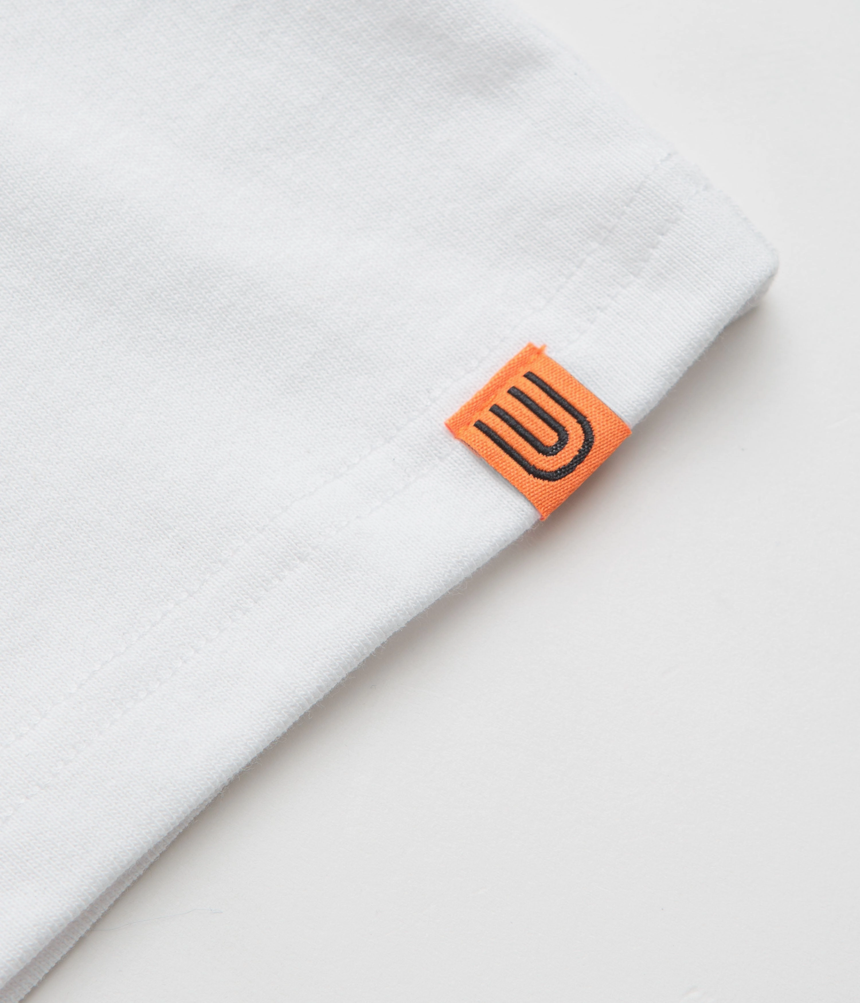 Universal Overall Historical Logo T-Shirt - White Pre Shrunk Cotton V neck elegance