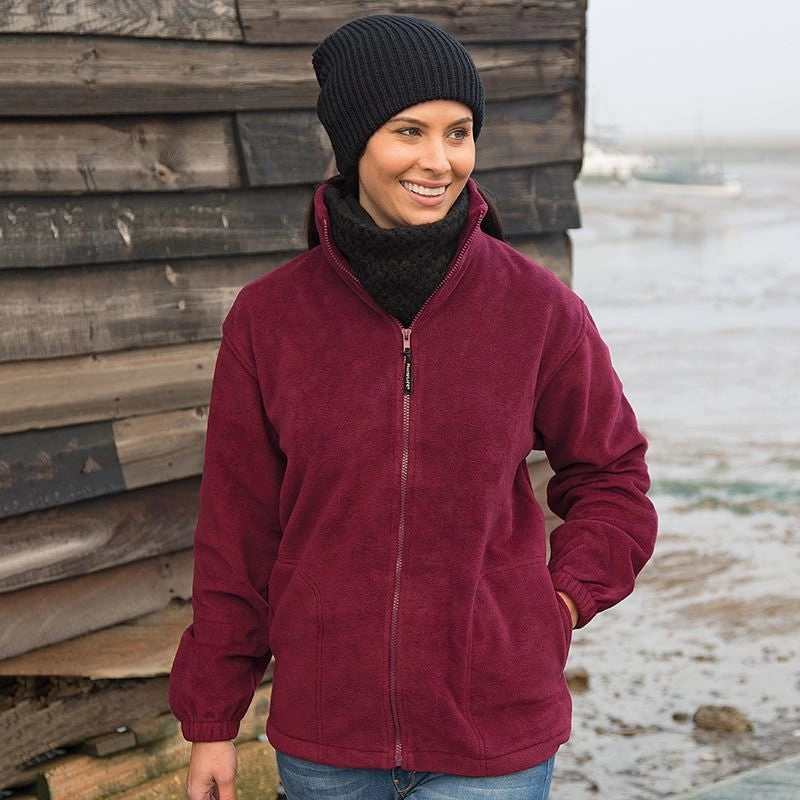 Zipper Guard Undercoat Fit Full Zip Active Fleece Jacket | BLACK