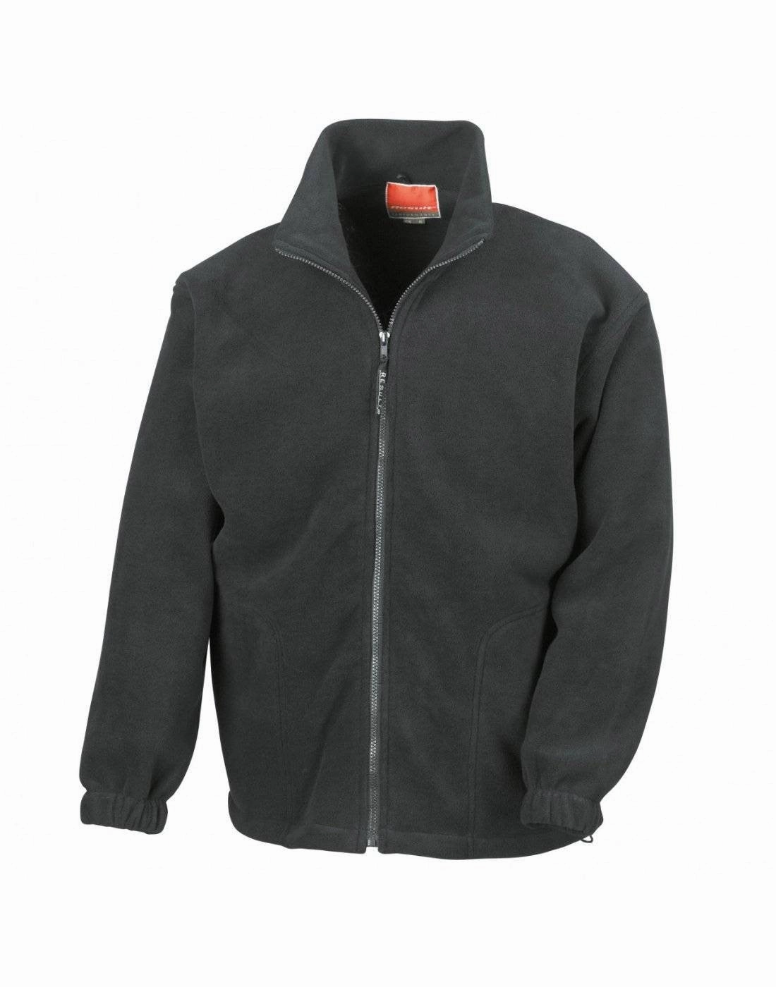 Gym Commute Full Zip Active Fleece Jacket | BLACK