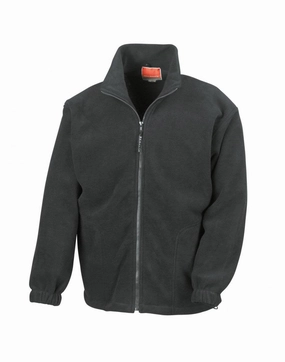 Gym Commute Full Zip Active Fleece Jacket | BLACK