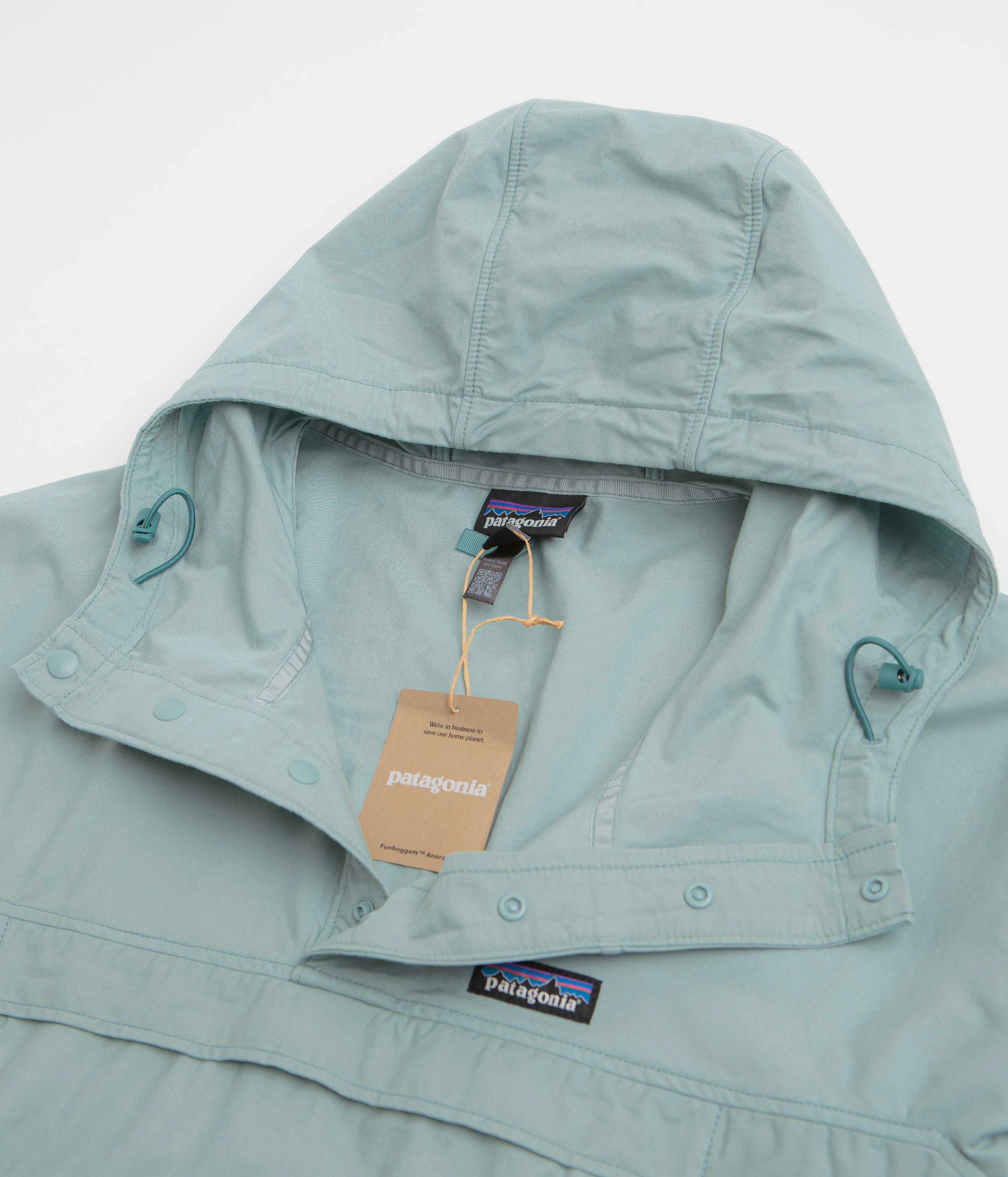 Softshell Fabric Technology Morning Chill Patagonia Funhoggers Anorak - Thermal Blue