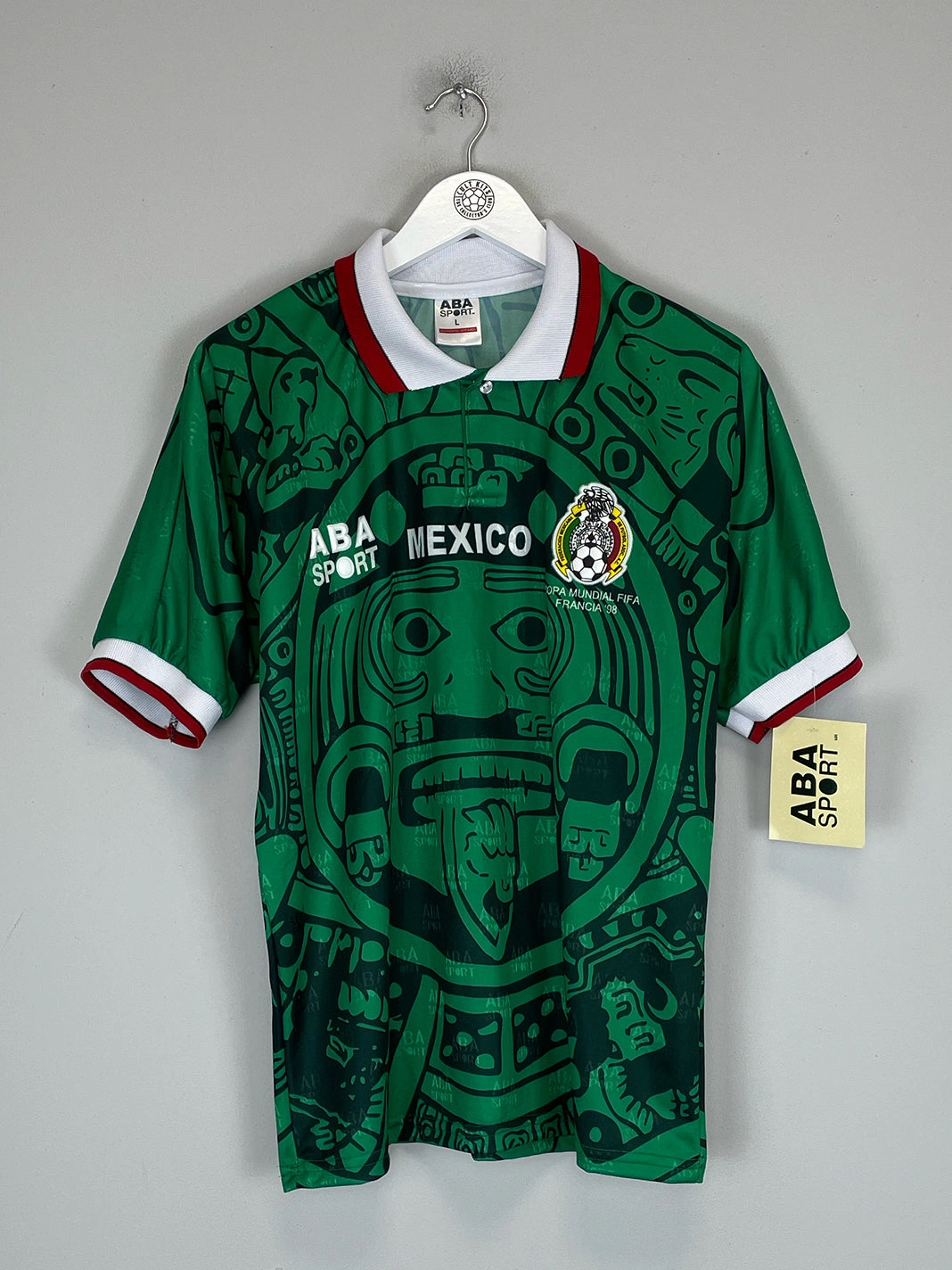 1998 MEXICO *RE-ISSUE* HOME SHIRT (MULTIPLE SIZES) ABA SPORT Friction control Streetwear Style