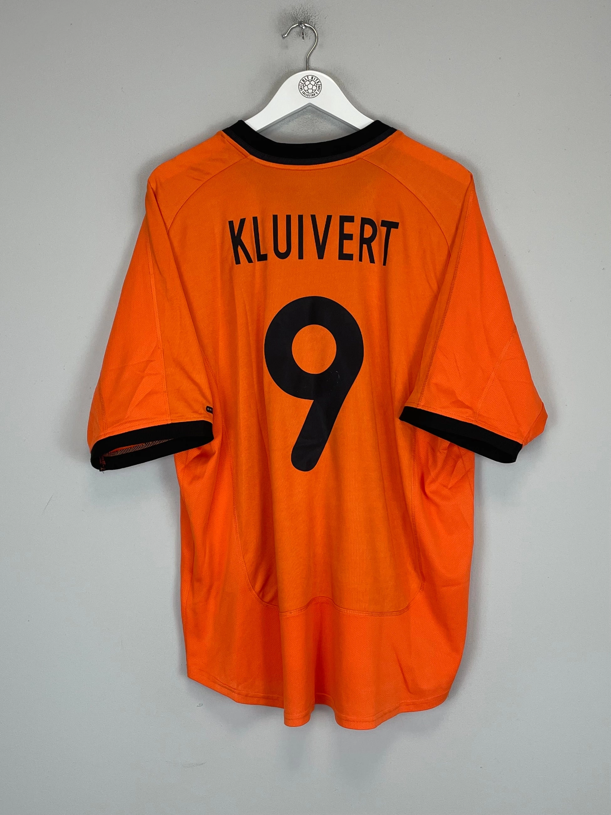 Impact Fit Action Wear 2000/02 NETHERLANDS KLUIVERT #9 HOME SHIRT (XL) NIKE