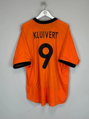 Impact Fit Action Wear 2000/02 NETHERLANDS KLUIVERT #9 HOME SHIRT (XL) NIKE