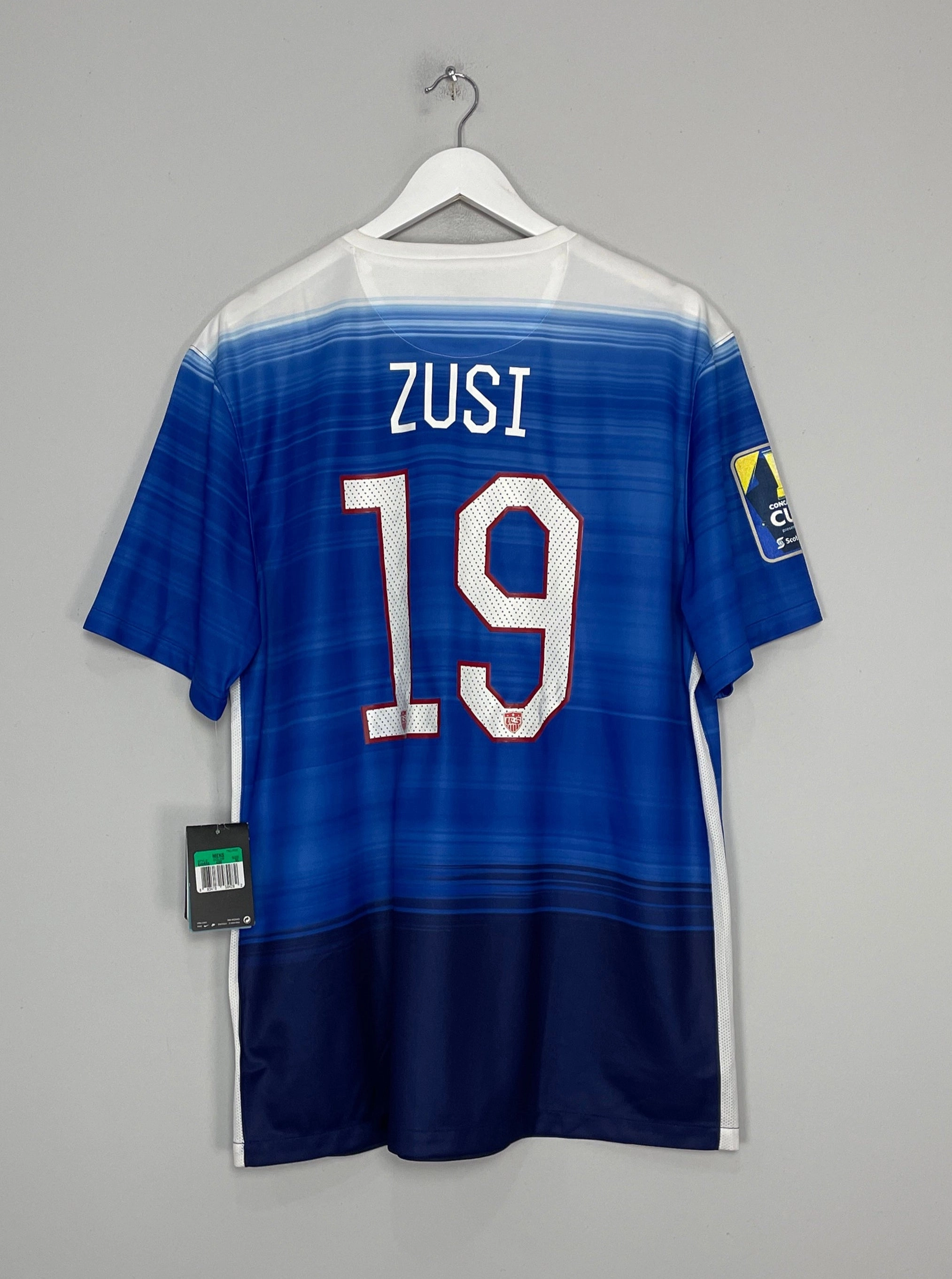 2015/16 USA ZUSI #19 *BNWT* AWAY SHIRT (XL) NIKE Durable Moisture Management Anti Microbial Fiber Blend
