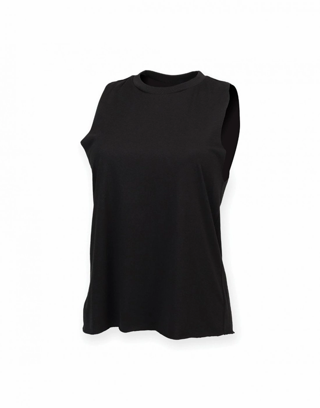 Lightweight Weave High Neck Vest | BLACK