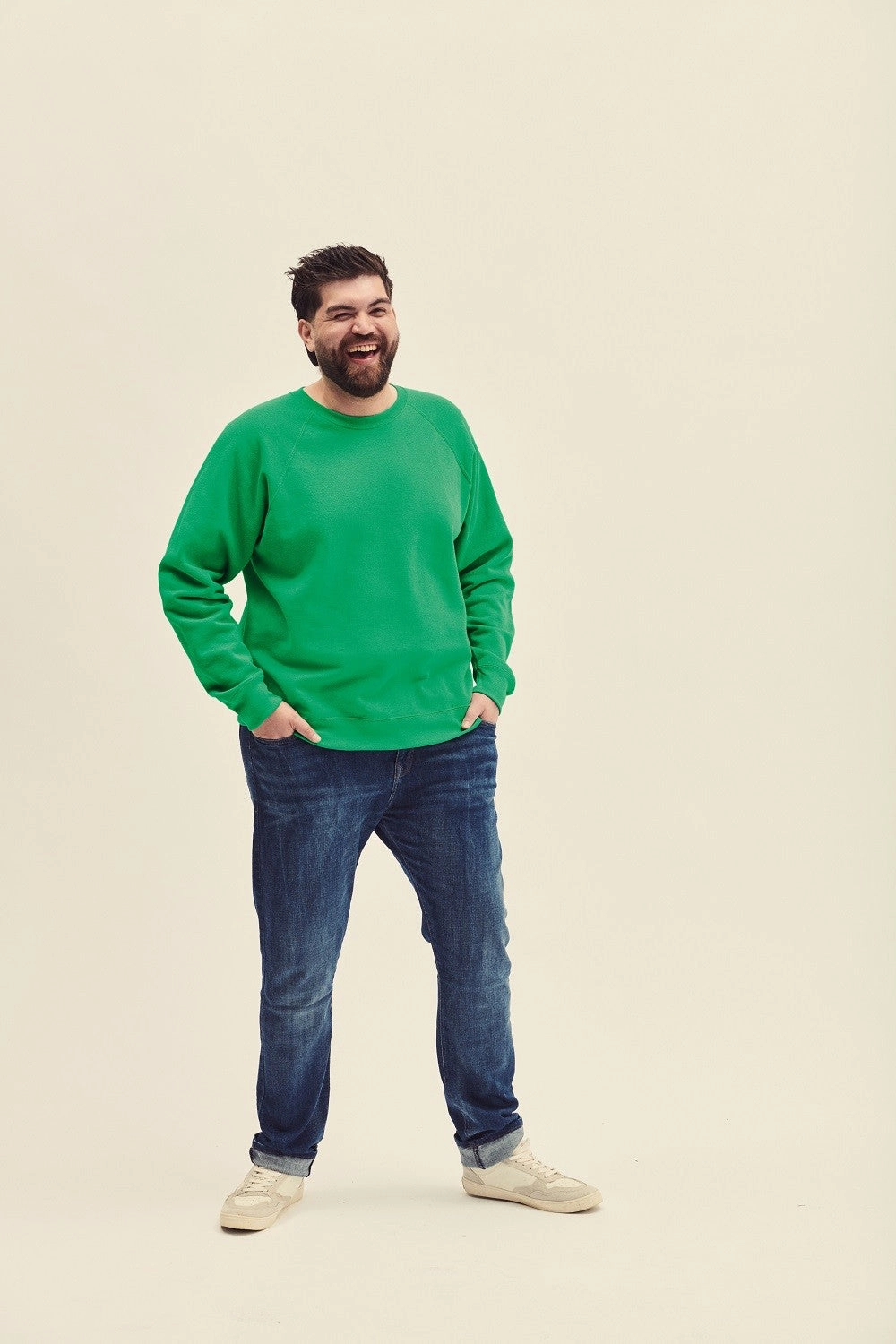 Raglan Sweatshirt | BLACK product mid range value High-Quality Fabric