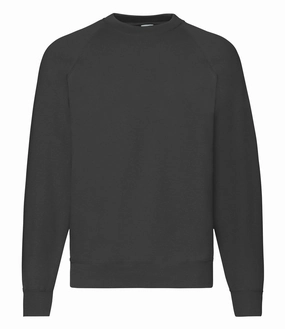 Wool Snuggly Fit Raglan Sweatshirt | BLACK