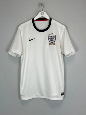 2013/14 ENGLAND *150 YEARS* HOME SHIRT (L) NIKE No Drag Seamless Stitching Design