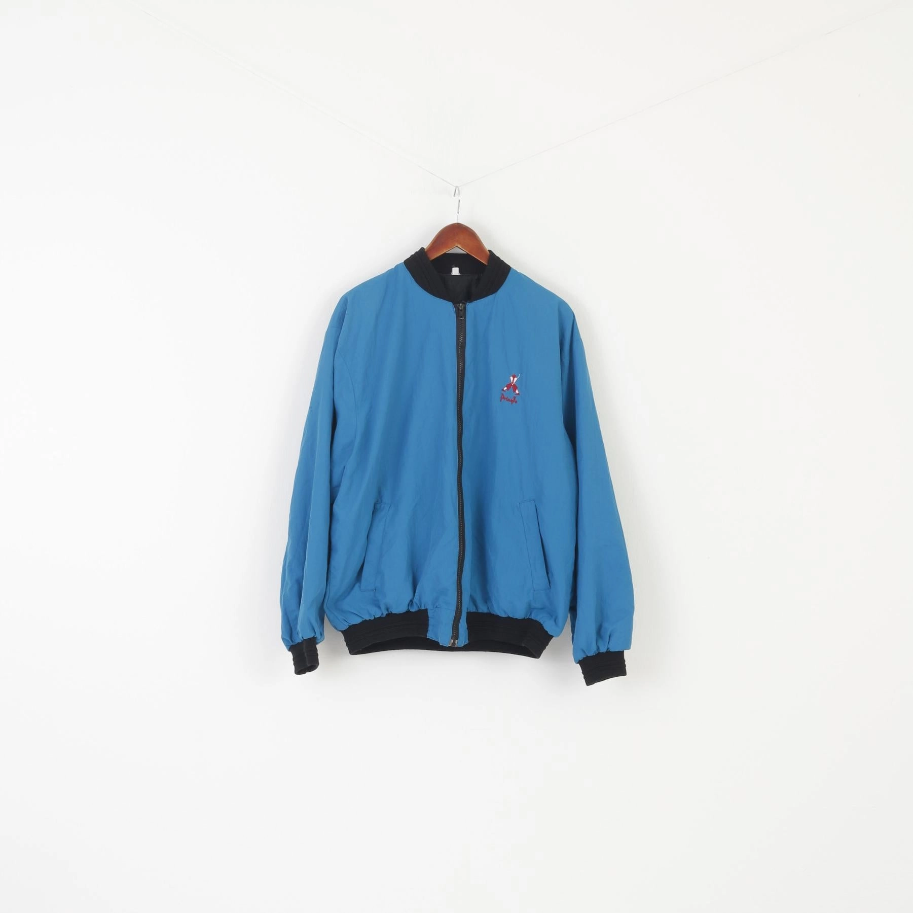 Pringle L Jacket Blue Vintage Outdoor Sportswear Top Program Compact Fit