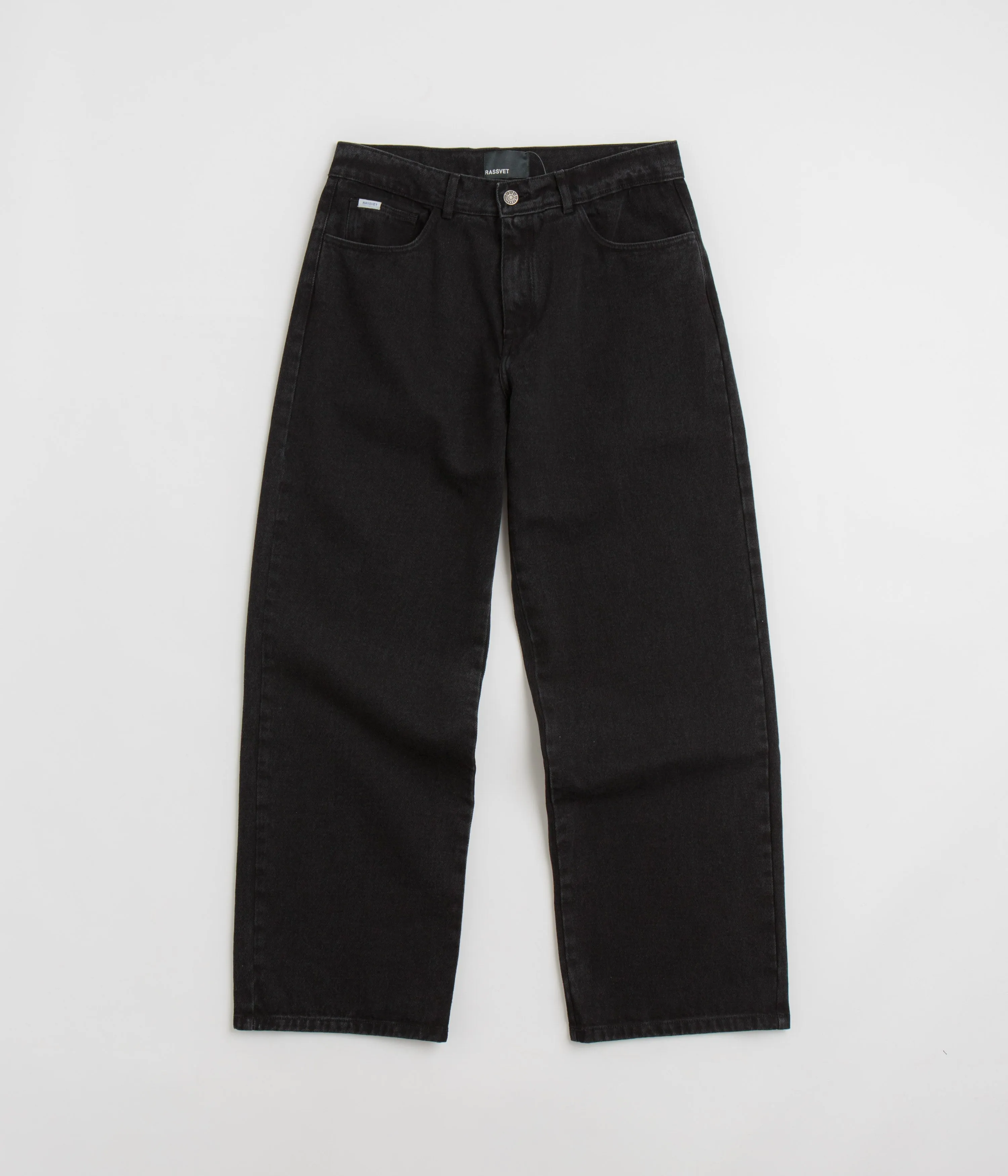 Neutral Style Timeless Design Rassvet Baggy Jeans - Black
