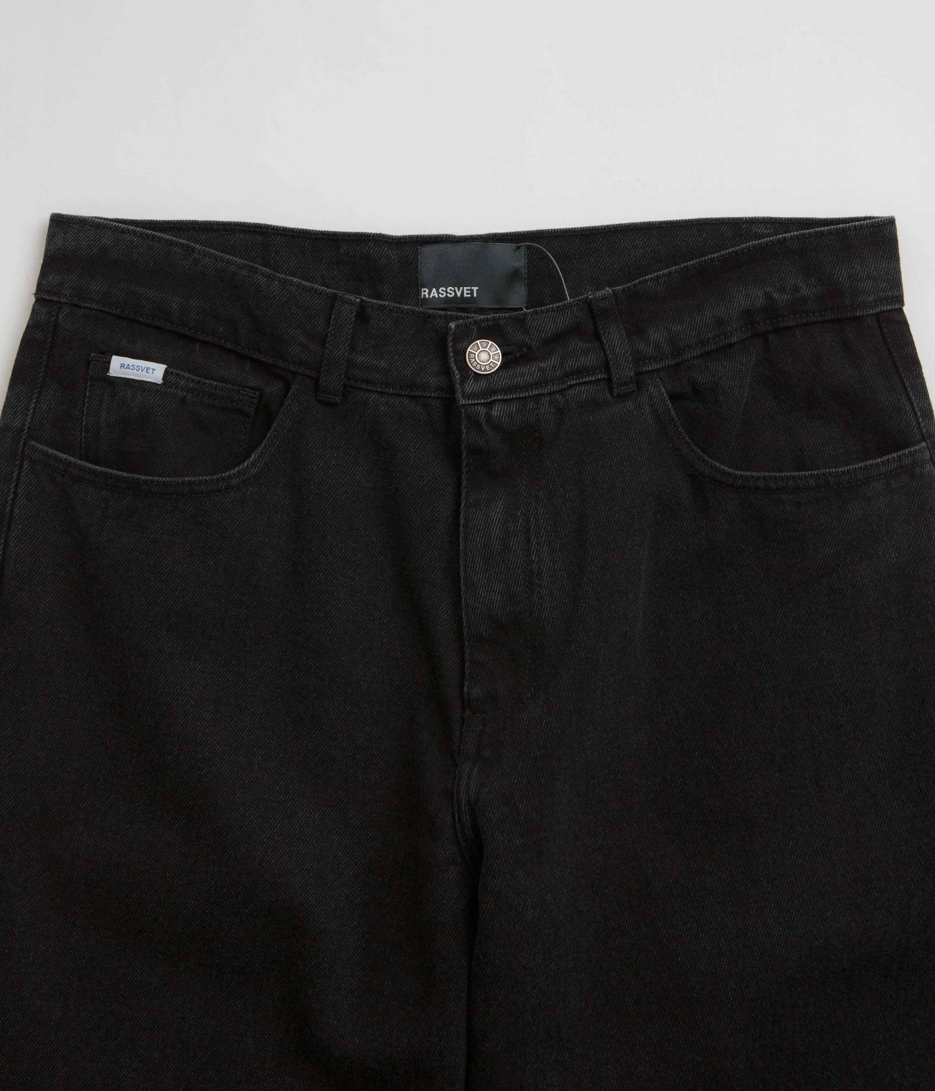 Rassvet Baggy Jeans - Black Fray Resistant Hem
