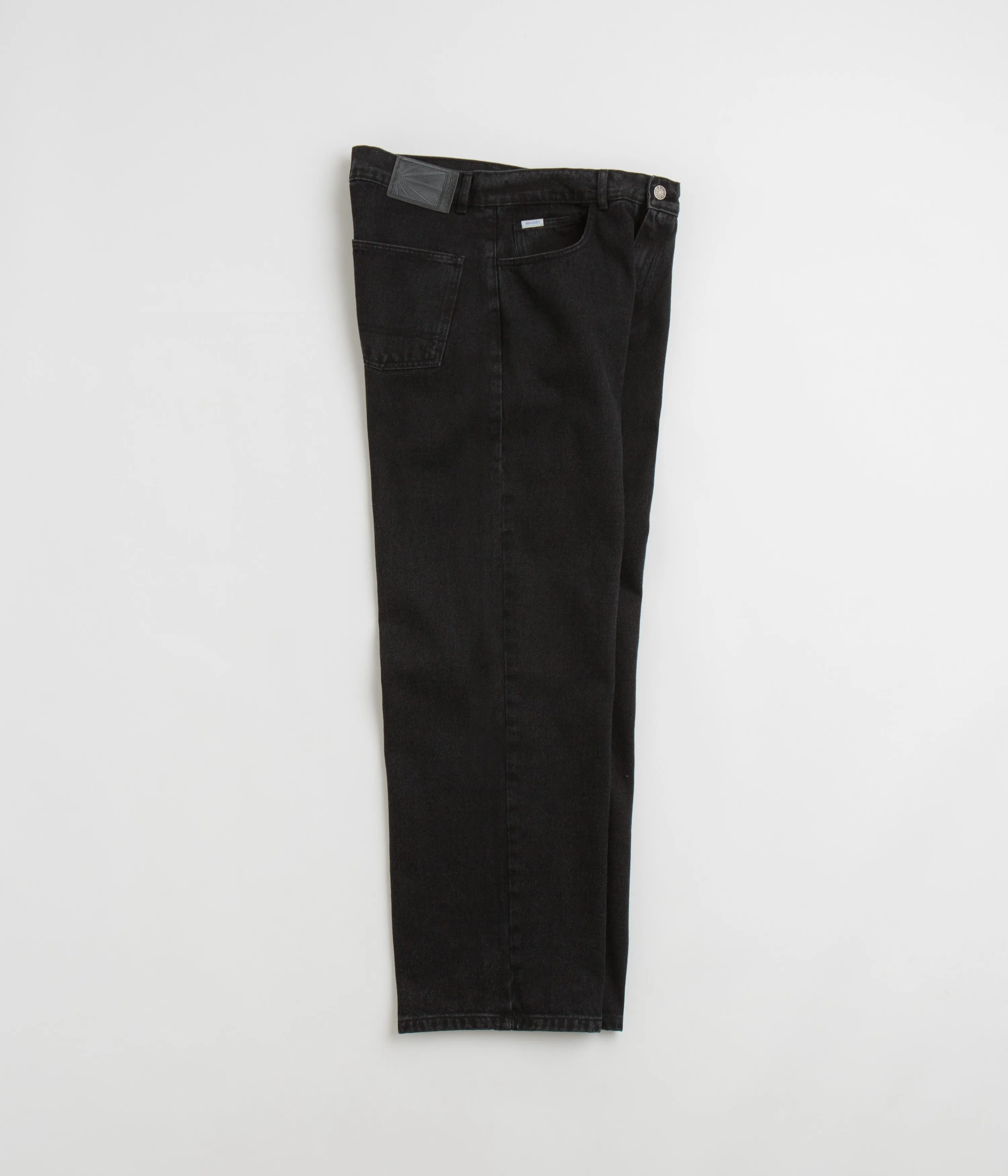 Autumn Days Outdoor Enthusiast Streetwear Fan Fashion Focus Rassvet Baggy Jeans - Black