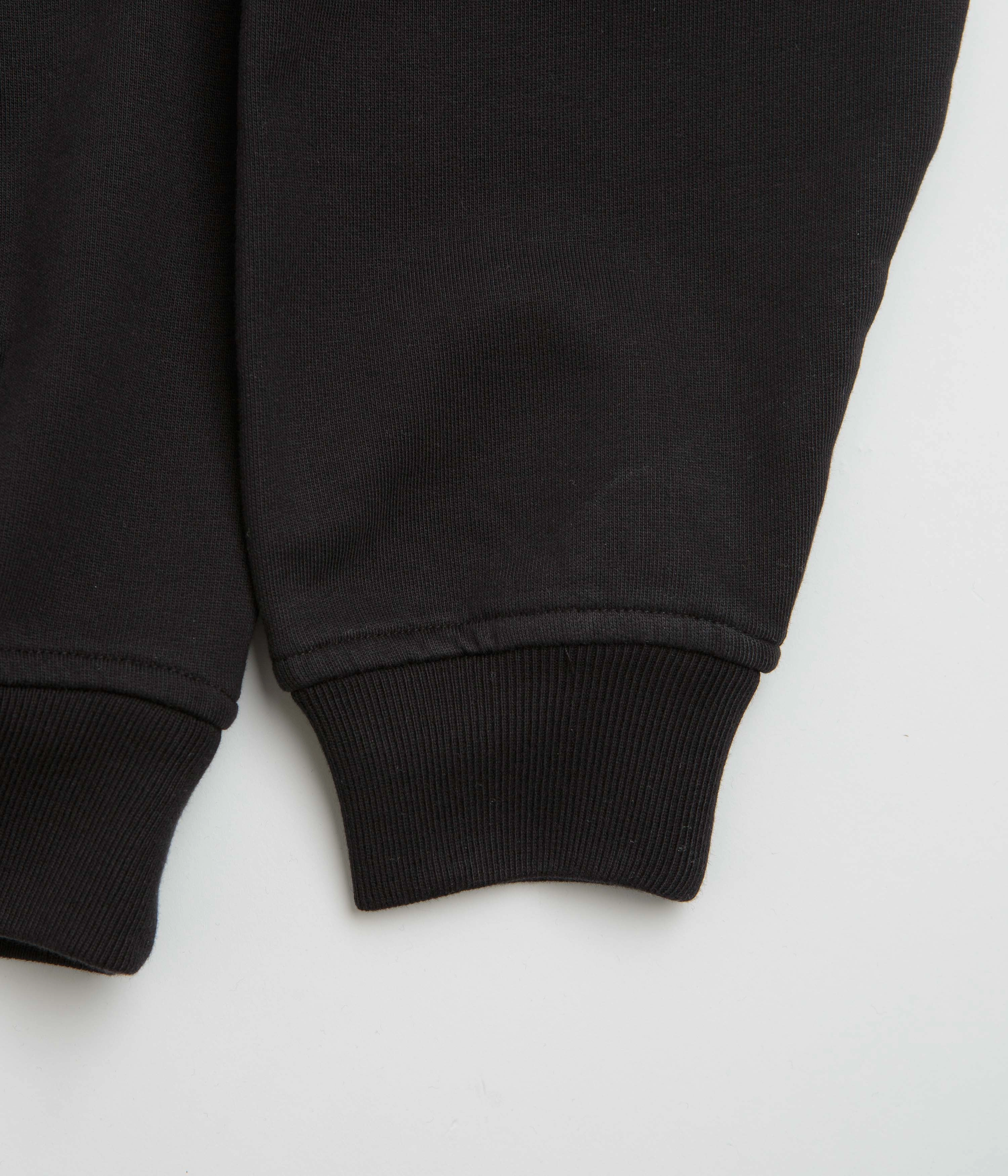 Durable Zipper Rassvet Glitch Hoodie - Black