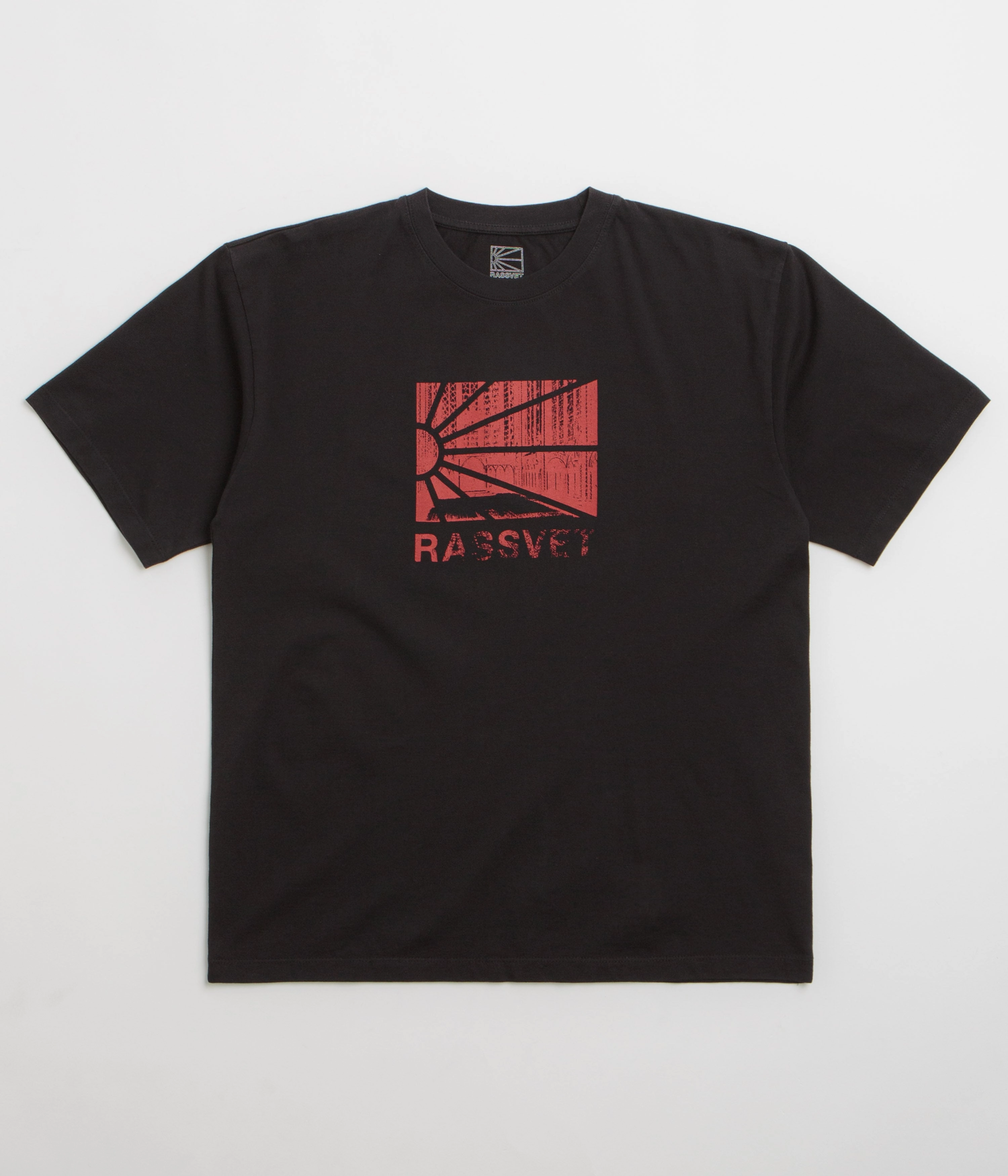 Versatile Wardrobe Piece Rassvet Ray Logo T-Shirt - Black