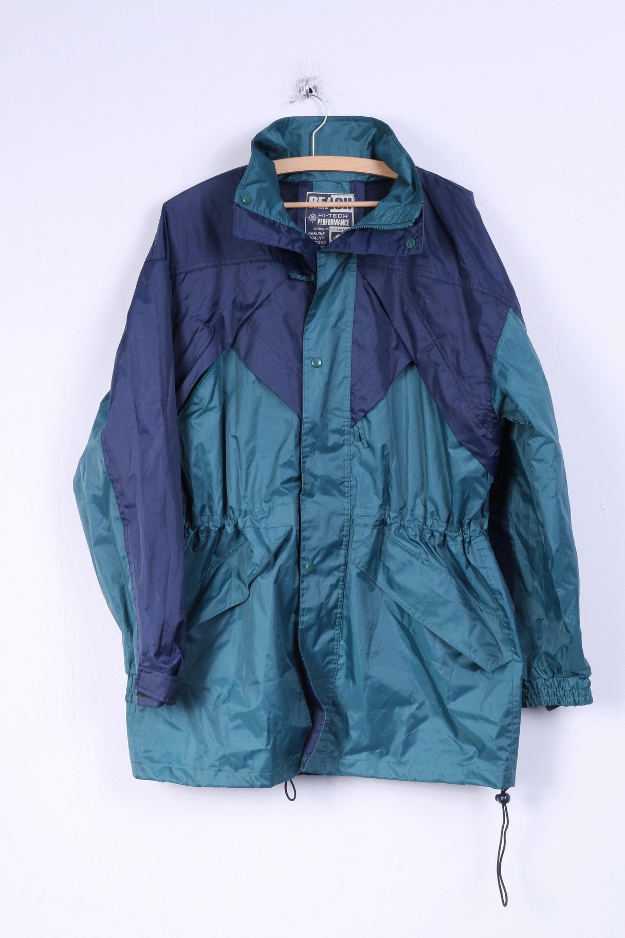 File Touch REACH Mens M Parka JacketHi-Tech Performance Outerwear Hood Green