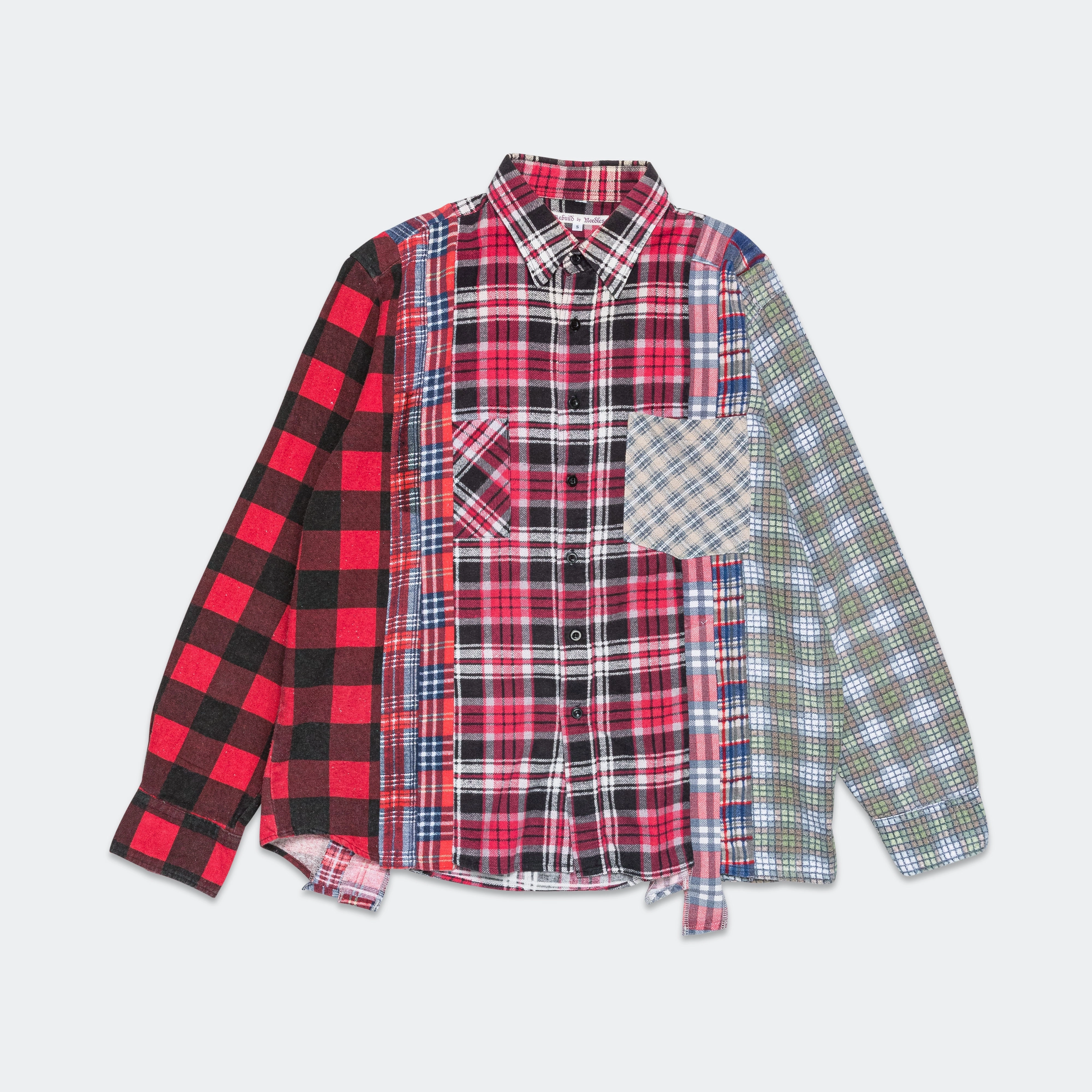 Neutral Colors Rebuild Flannel 7 Cuts Shirt - Small #1