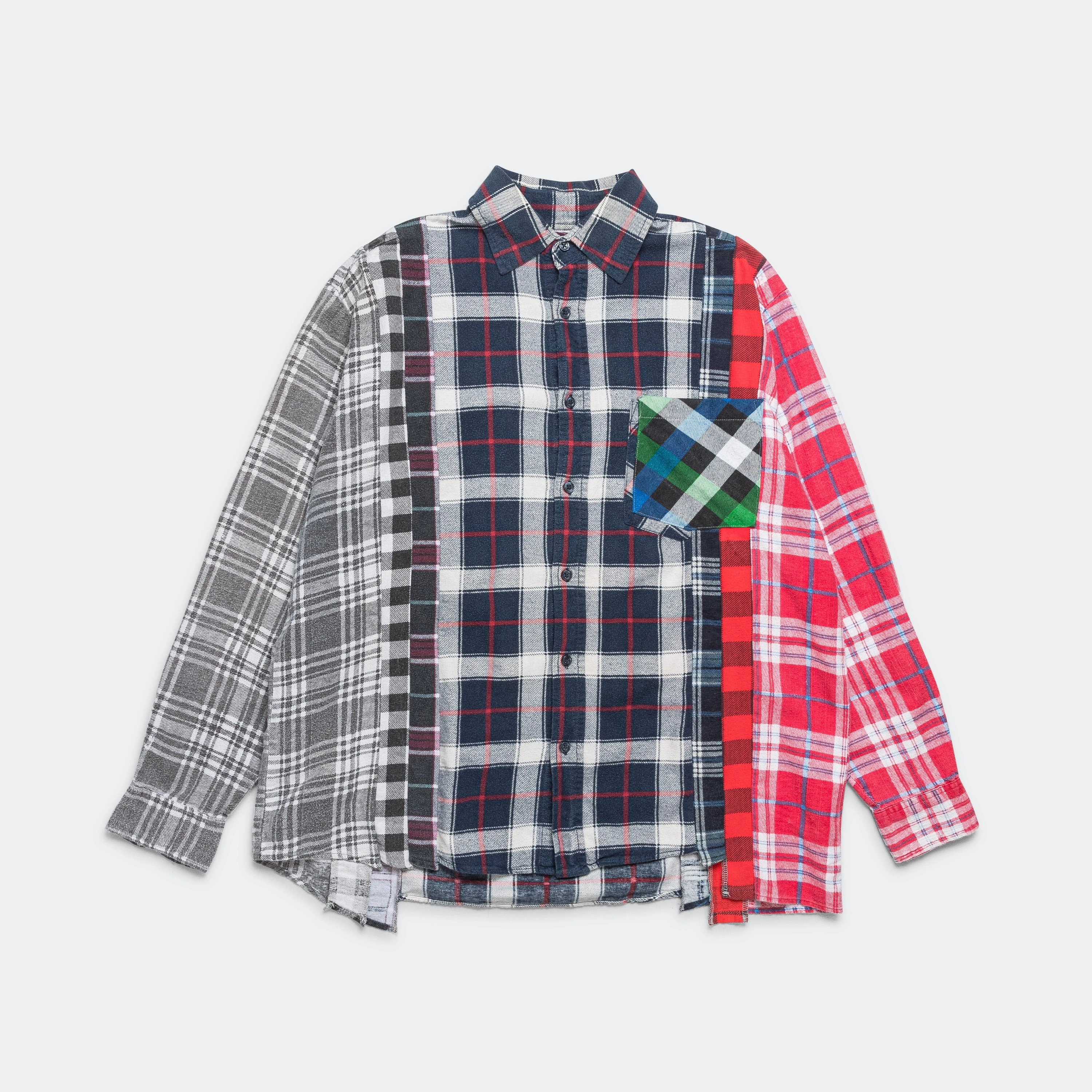 Rebuild Flannel 7 Cuts Shirt SS25 - Large #6 Country Charm Multi Functional Pockets